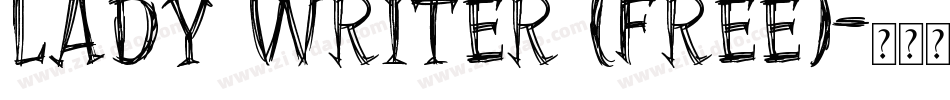 Lady Writer (Free)字体转换